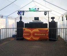 Discobar in tent